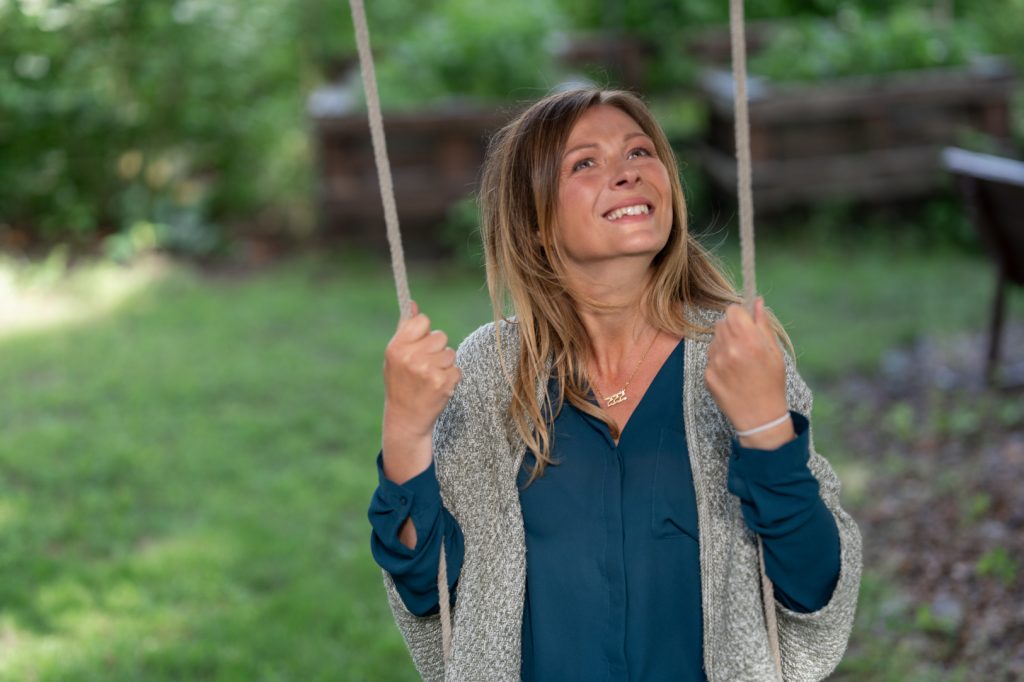 franka wappler auf der schaukel